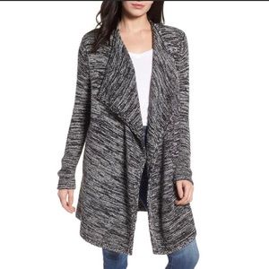 Caslon Open Drape Front Long Cardigan Sweater